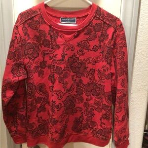 Larkin & Scott Red Floral Print Sweatshirt